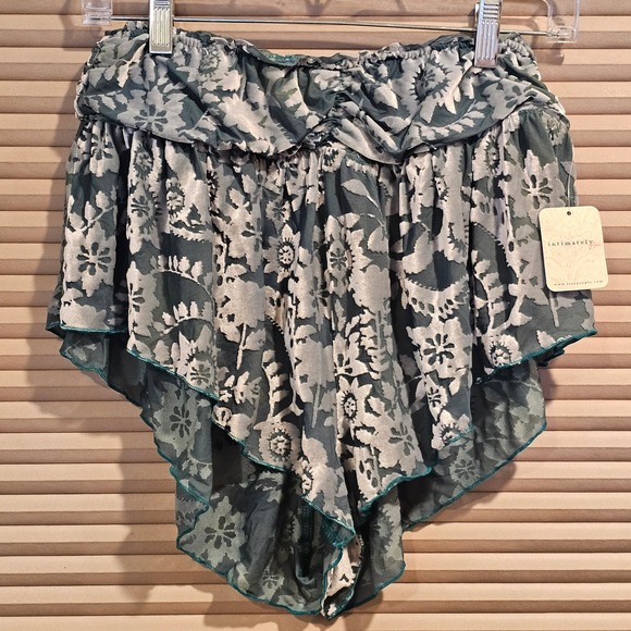 Intimately Free People Other - Free People Intimately Snow Angel Micro Lounge Burnout Velvet Floral Shorts L